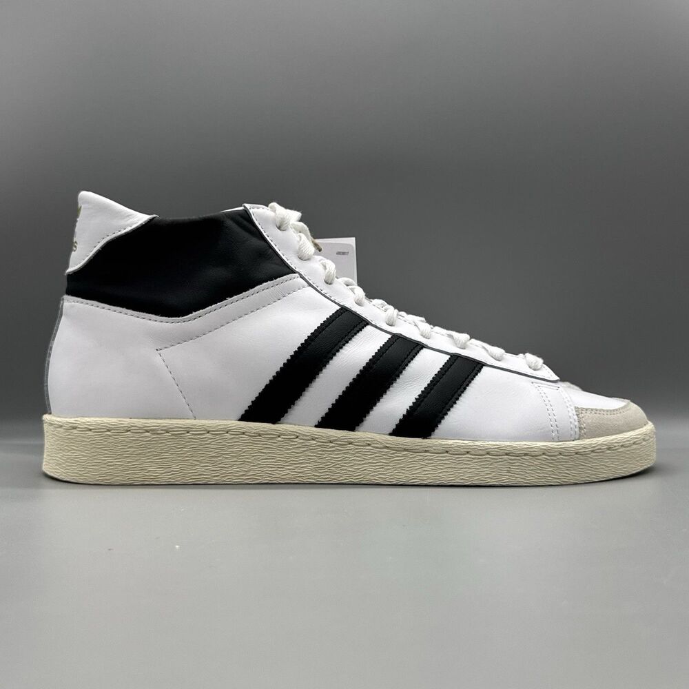 Adidas Jabbar High 'White Black' Size 11.5 Men's Basketball Shoes JI3445 New